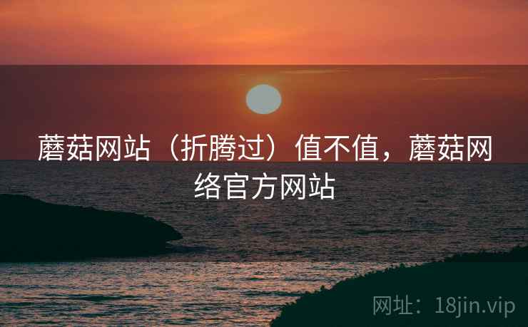 蘑菇网站（折腾过）值不值，蘑菇网络官方网站